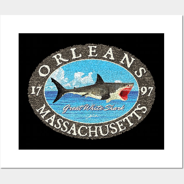 Orleans, Massachusetts (Cape Cod) Great White Shark Wall Art by jcombs